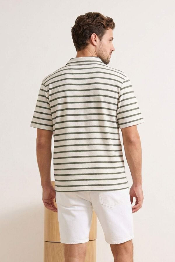 Trendyol Polo de riscas regular fit azul
