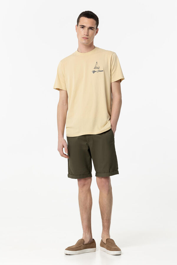 Tiffosi Bermuda Chino Slim Fit verde