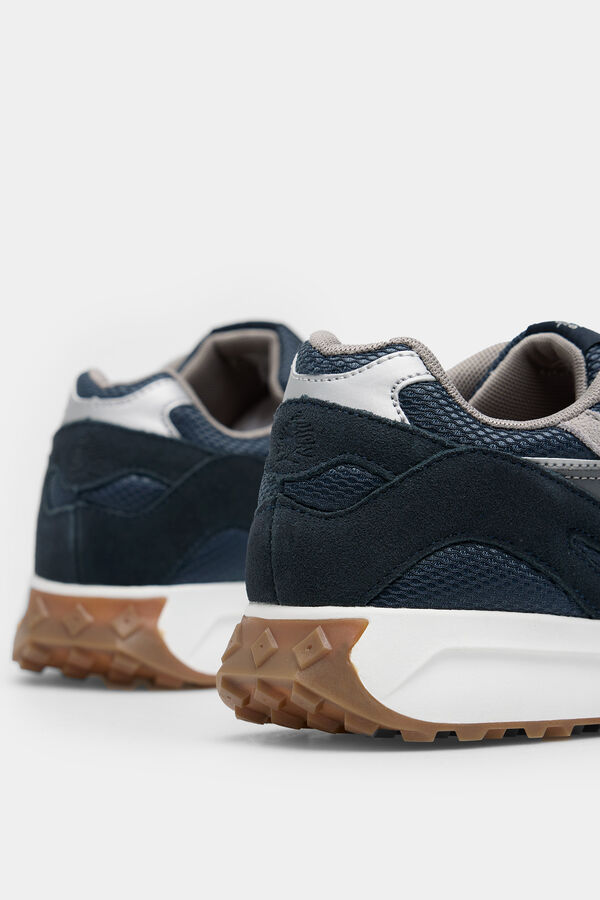 Springfield Zapatilla deportiva piel running azul