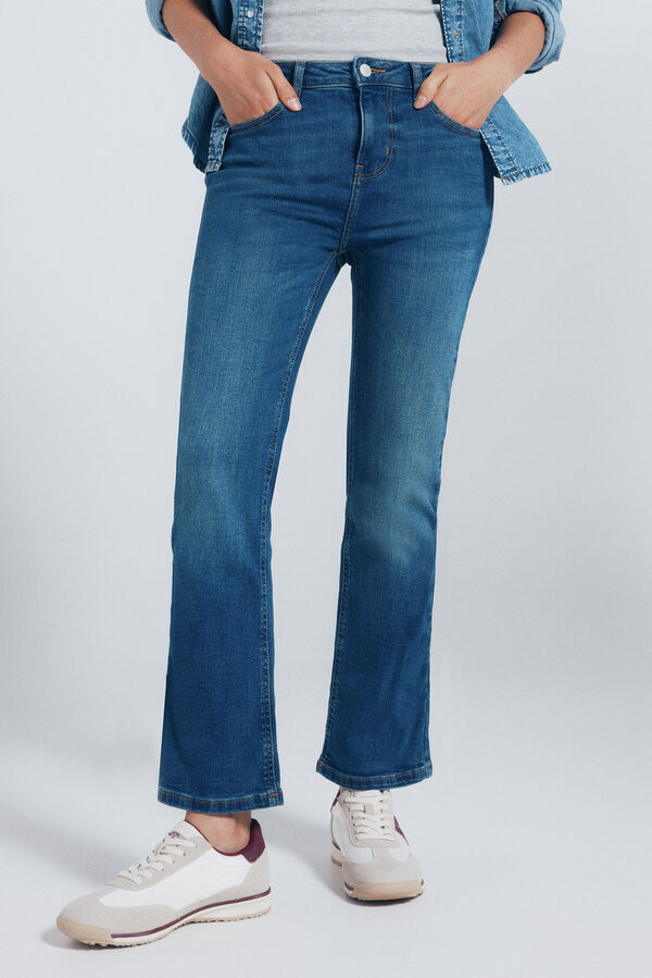 Springfield Jeans kick flare azul
