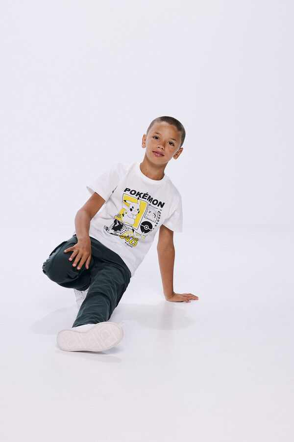 Springfield Kids Camiseta Pikachu ni&ntilde;o marfil
