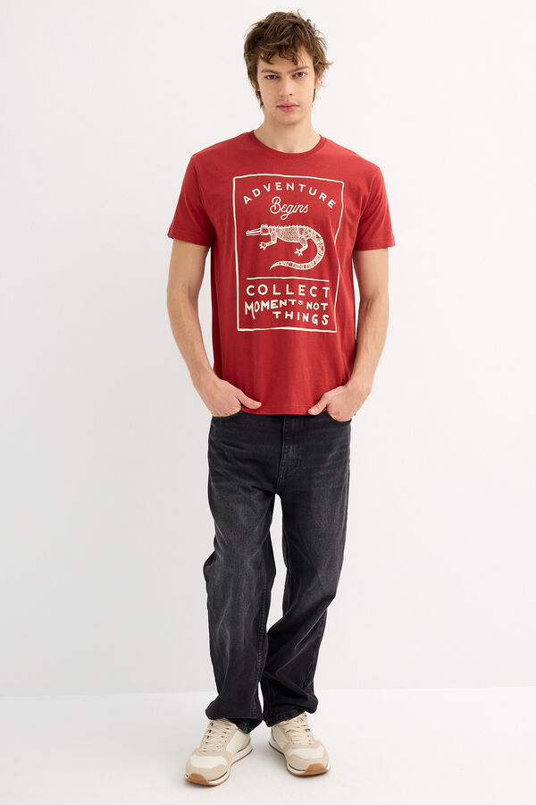 Inside Camiseta manga curta Collect moments vermelho