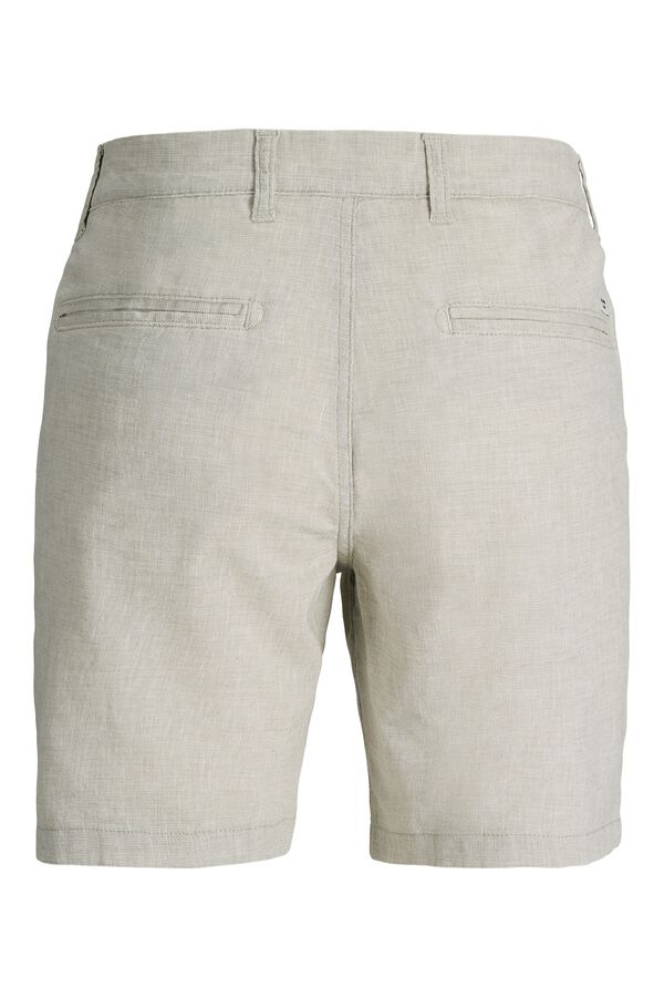 Jack & Jones Bermuda chino regular fit em linho cru