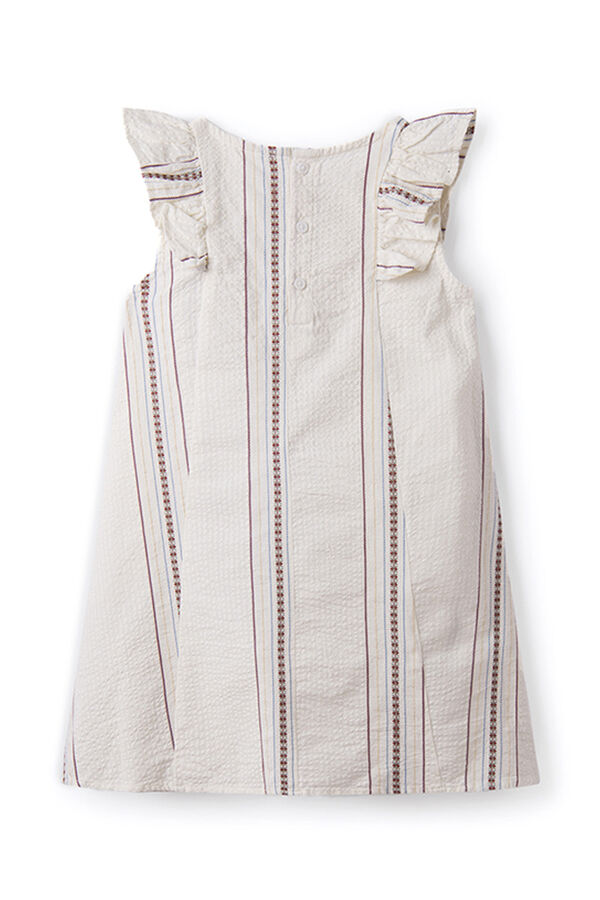 Springfield Kids Vestido rayas ni&ntilde;a beige