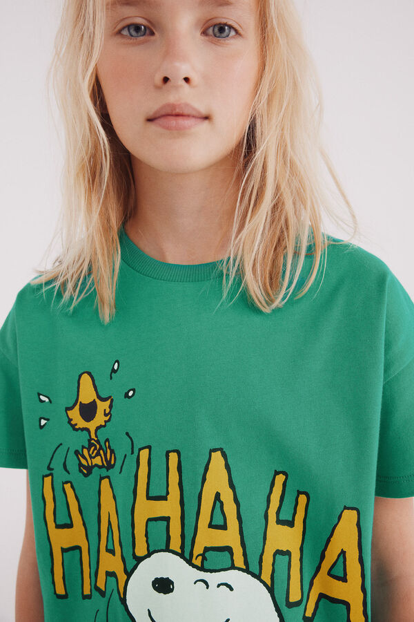 Springfield Kids Camiseta Snoopy ni&ntilde;a verde
