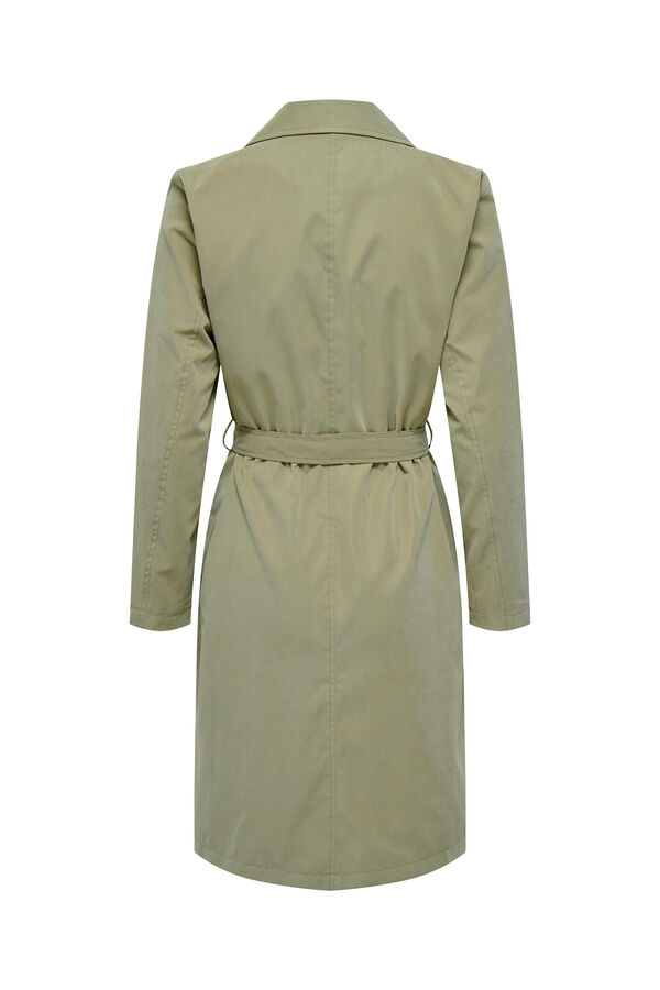 JDY Gabardina con botones verde