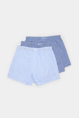 Springfield Pack de 3 cuecas em tecido azul azul