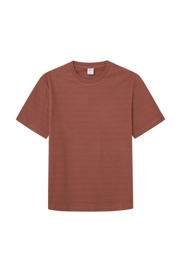 Springfield Camiseta estructura rayada nude