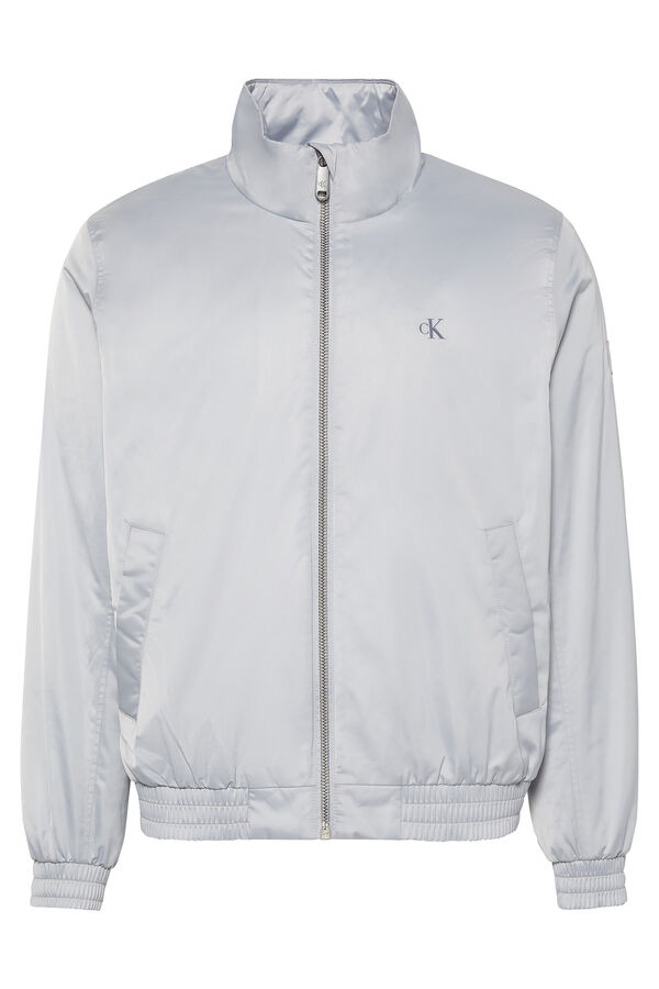 CK Jeans Chaqueta Harrington de hombre gris