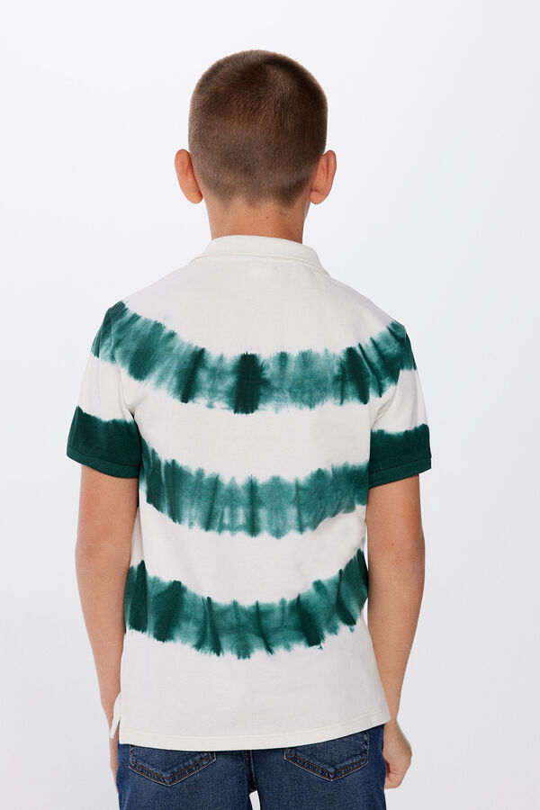 Springfield Kids Polo tye dye menino verde