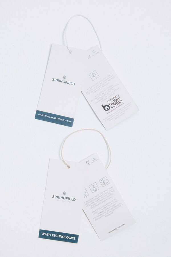 Springfield Camisa vaquera bolsillos azul