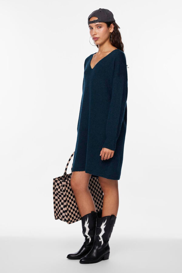 Pieces Vestido curto de malha verde