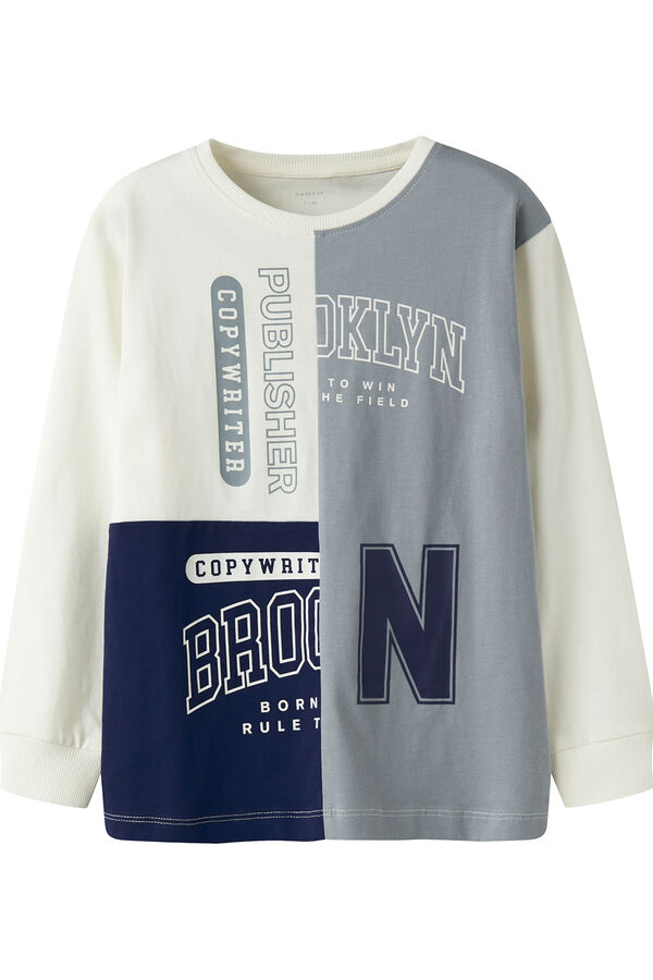 Name It Camiseta de manga larga azul