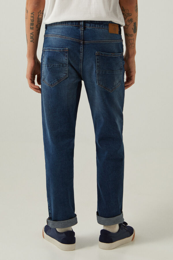 Springfield Jeans regular lavado medio oscuro azul medio