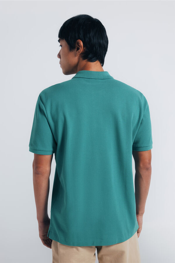 Springfield Polo piqu&eacute; b&aacute;sico regular fit verde