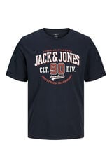 Jack & Jones PLUS Camiseta PLUS com corte padr&atilde;o azul