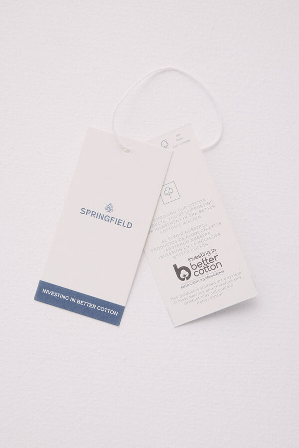 Springfield Bermudas de linho slim fit azul