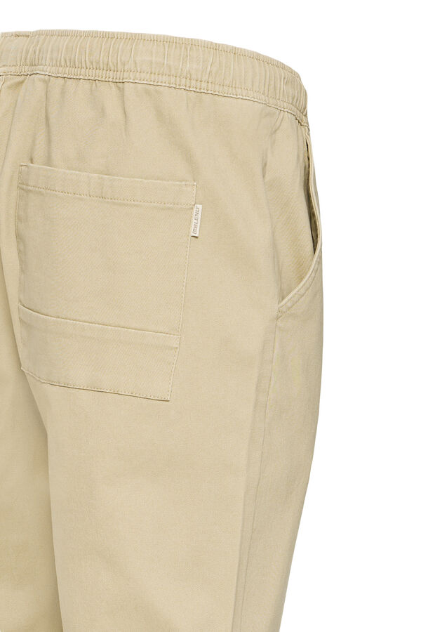 Blend Pantal&oacute;n regular cintura el&aacute;stica beige