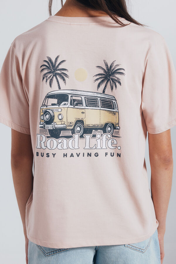 Springfield Costas da camiseta gr&aacute;fica vermelho