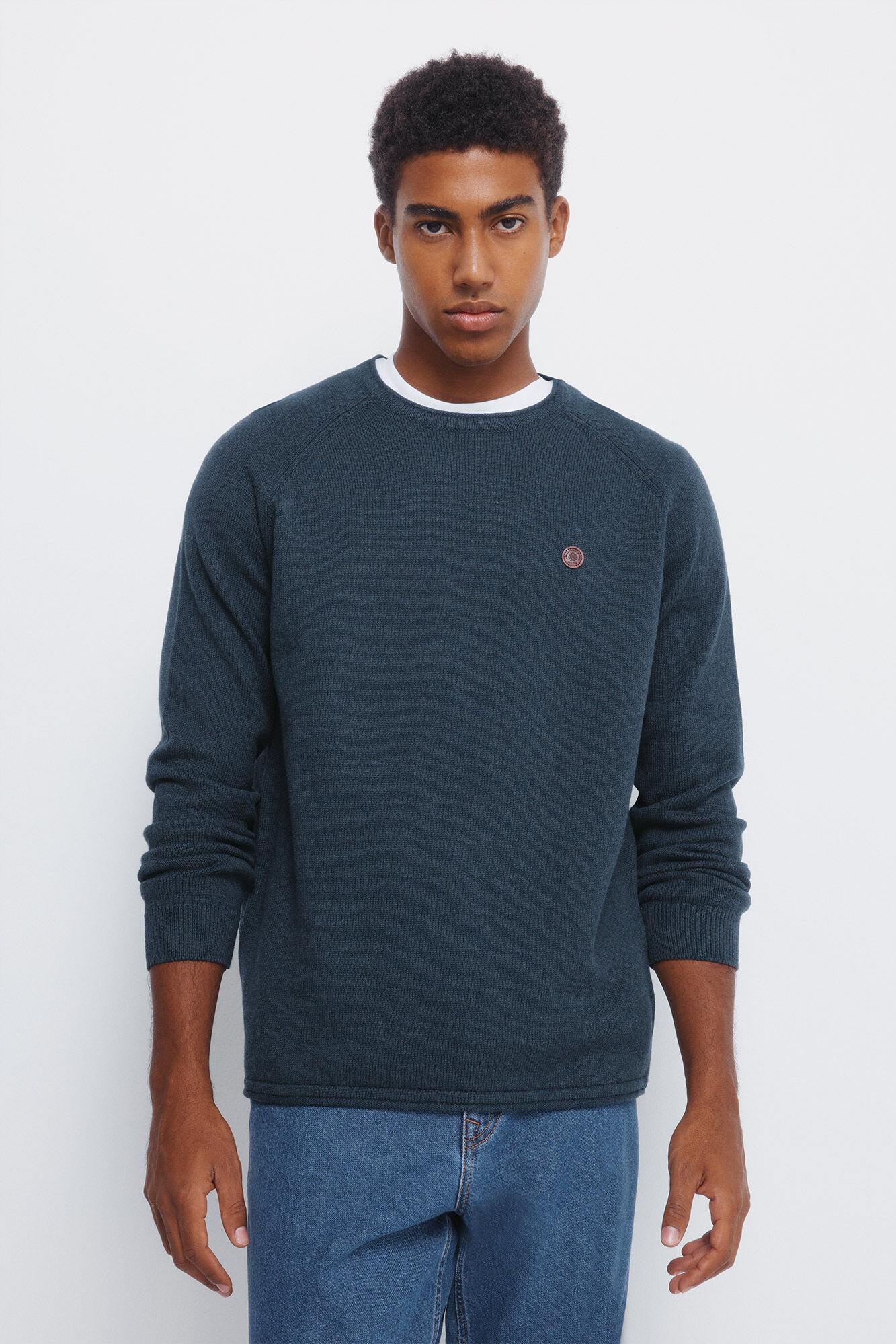 Springfield Jersey liso cuello rulo