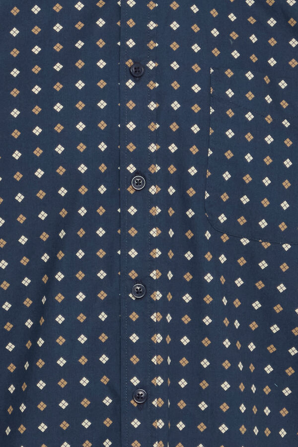 Blend Camisa Manga Larga azul