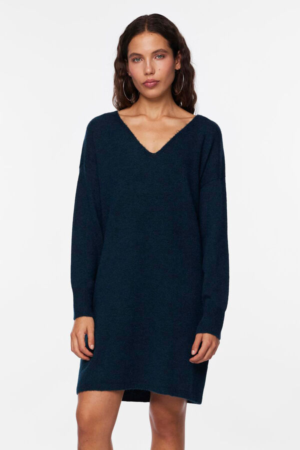 Pieces Vestido curto de malha verde