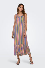 Only Langes Kleid ohne &Auml;rmel rosa