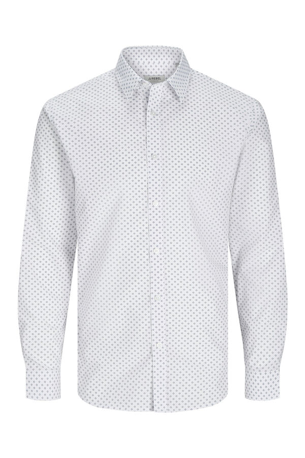 JJ REBEL Camisa slim fit blanco