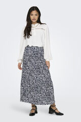 JDY Saia midi estampada cinzento