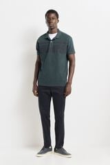 Springfield Polo piqué color block regular fit azul