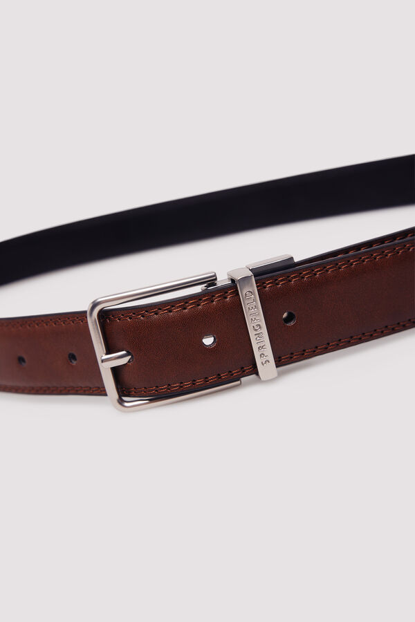 Springfield Cintur&oacute;n efecto piel b&aacute;sico nude