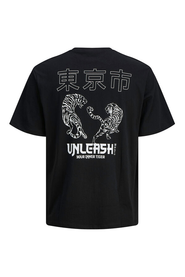 Jack & Jones Camiseta back print negro
