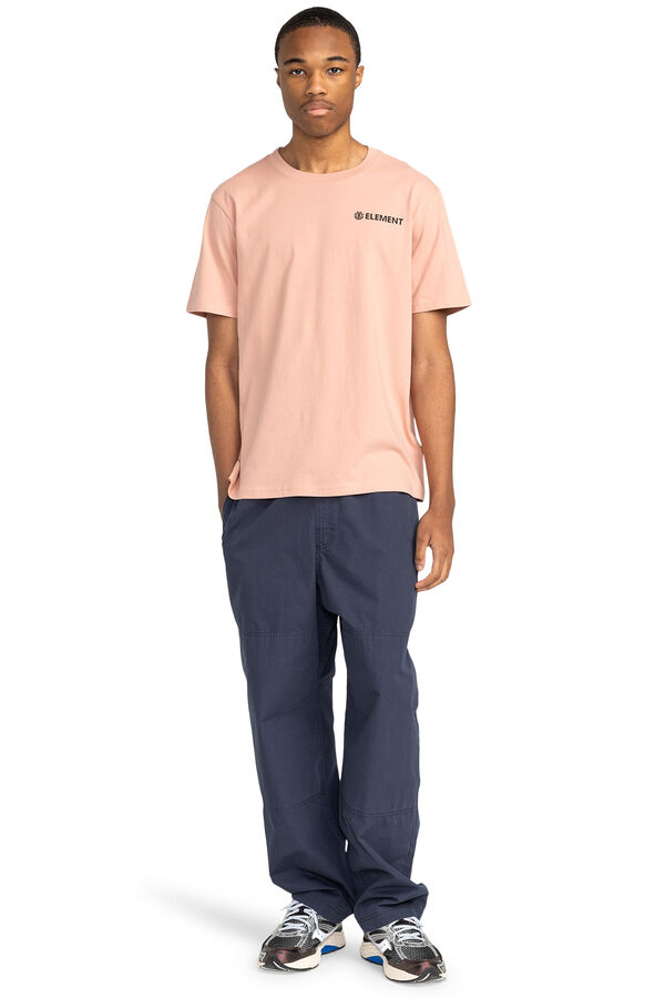 Element Blazin - Camiseta de manga curta para homens rosa