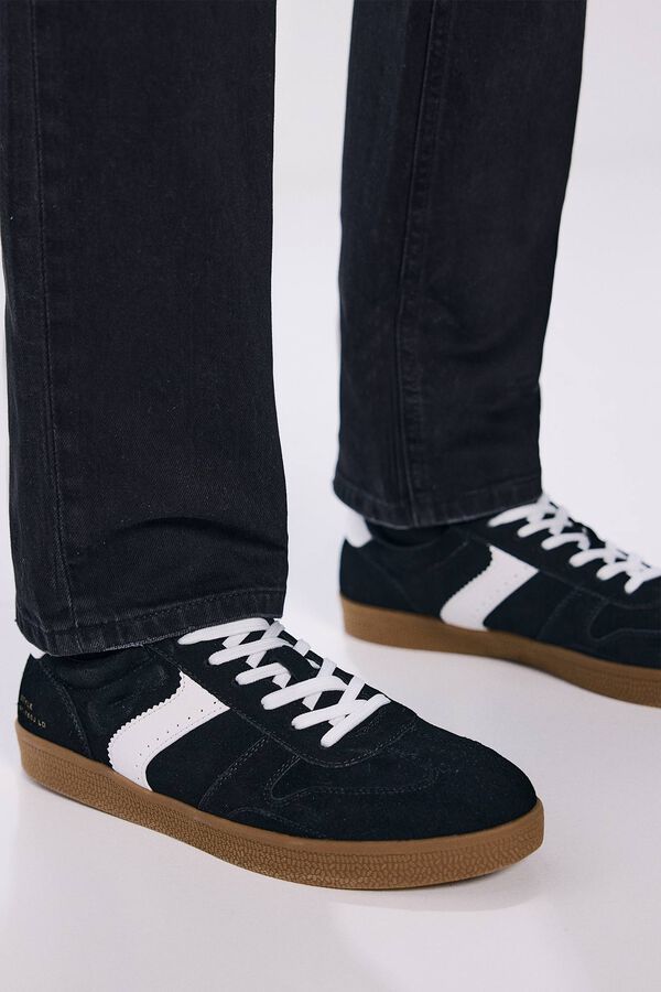 Springfield T&ecirc;nis retr&ocirc; de pele preto