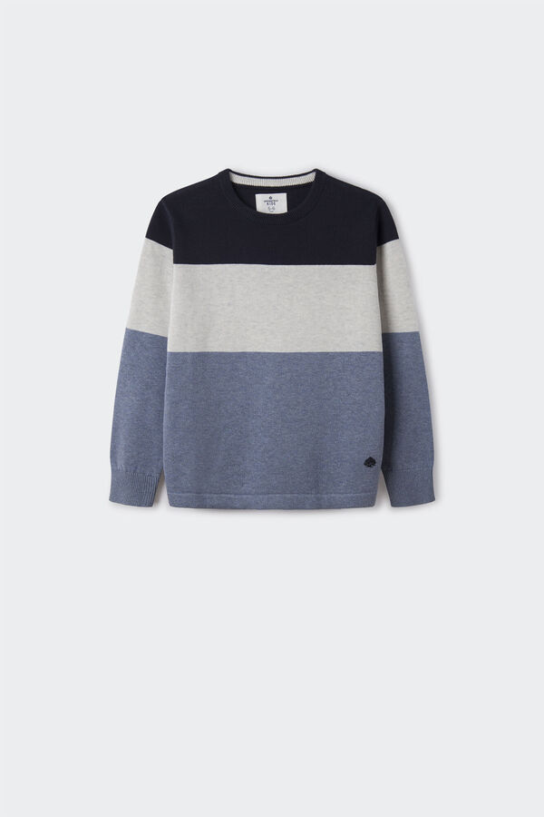 Springfield Kids Jersey color block ni&ntilde;o azul