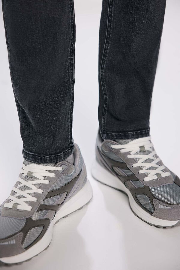 Springfield Jeans gris oscuro skinny fit gris