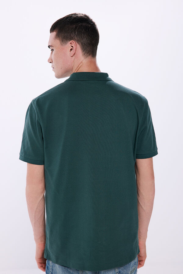 Springfield Polo piqu&eacute; b&aacute;sico regular fit verde