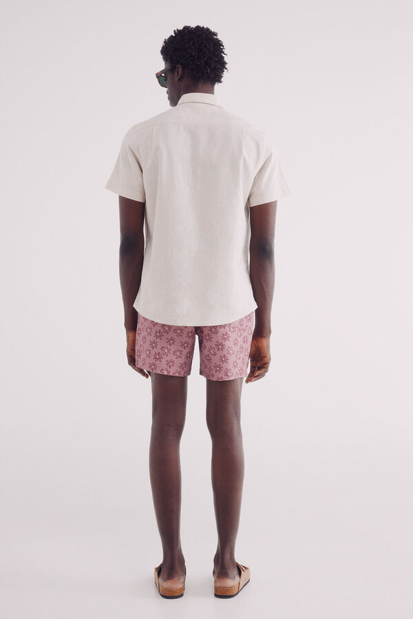 Springfield Fato de banho estampado de flores vermelho