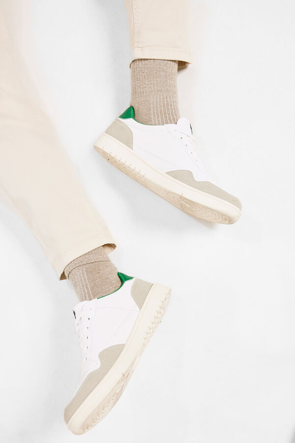 Springfield Zapatilla deportiva retro blanco