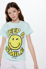 Springfield Kids Camiseta Smiley niña verde