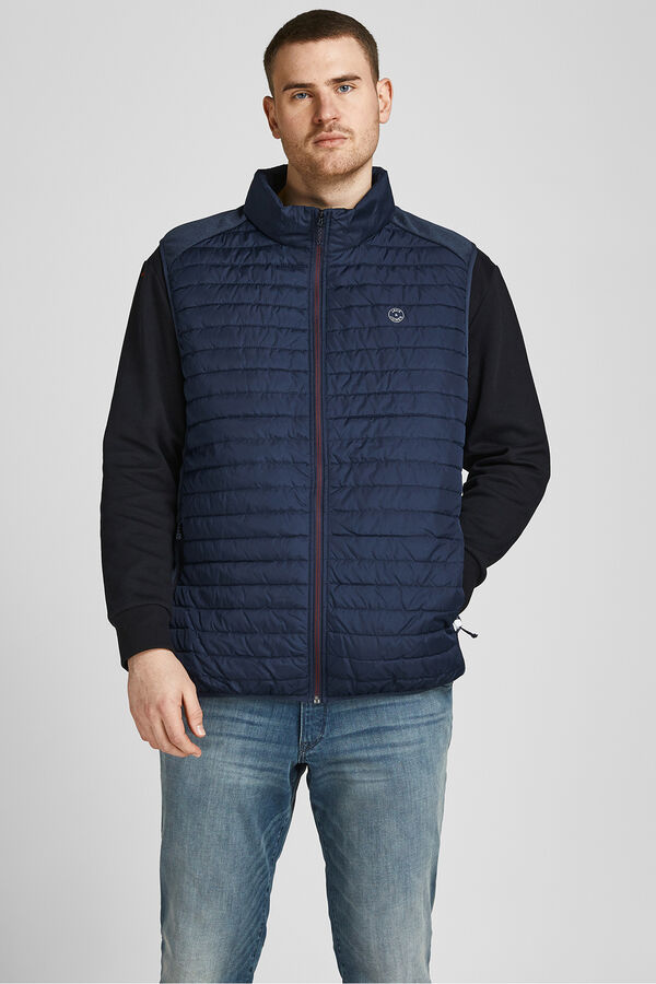 Jack & Jones PLUS Chaleco acolchado ligero PLUS azul