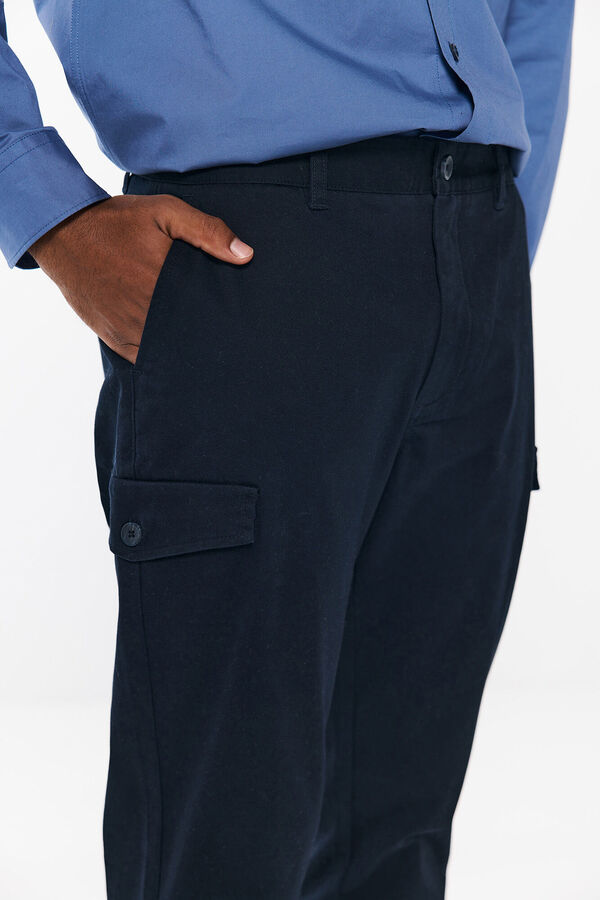 Springfield Cal&ccedil;a cargo slim fit confort&aacute;vel azul