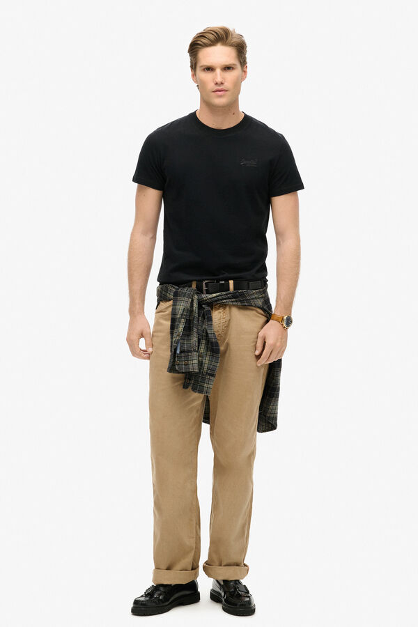 Superdry Camiseta De Algod&oacute;n Org&aacute;nico Con Logotipo Essential negro