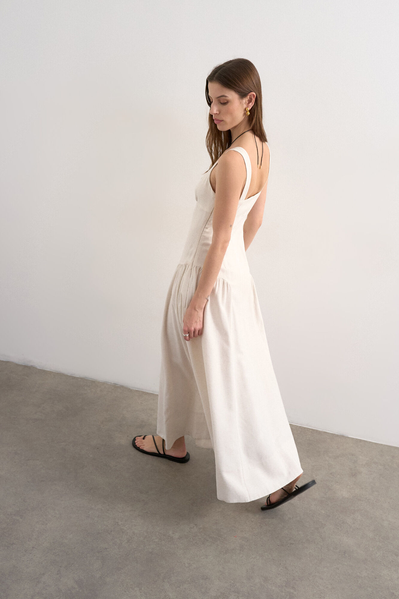 Topshop Vestido comprido de al&ccedil;as