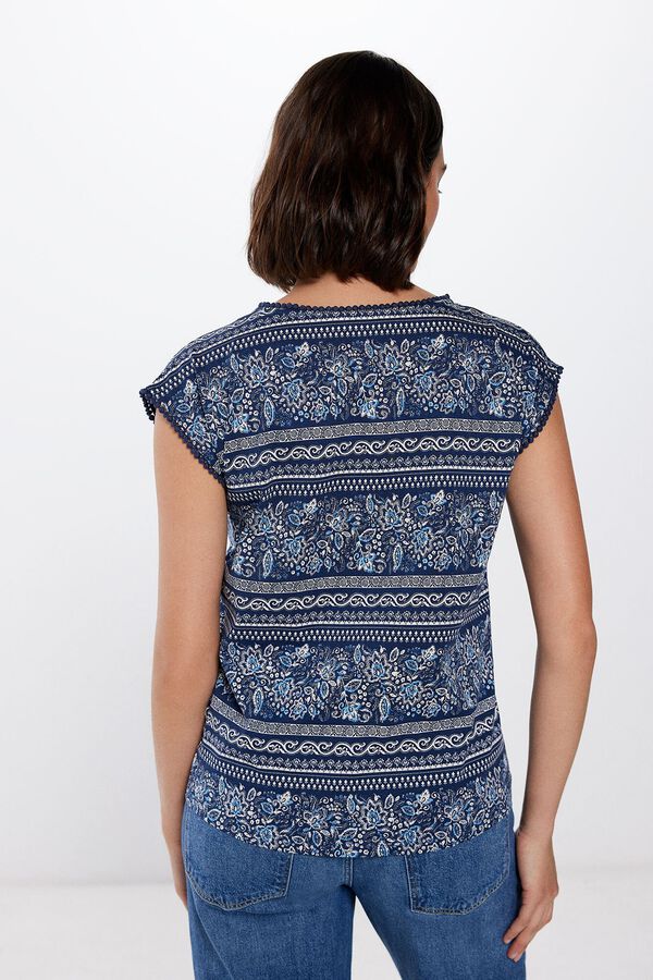 Springfield Camiseta Lace Bolitas azul