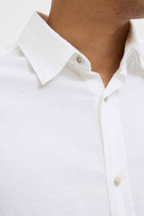 Jack & Jones Camisa de manga curta com ajuste relaxado branco