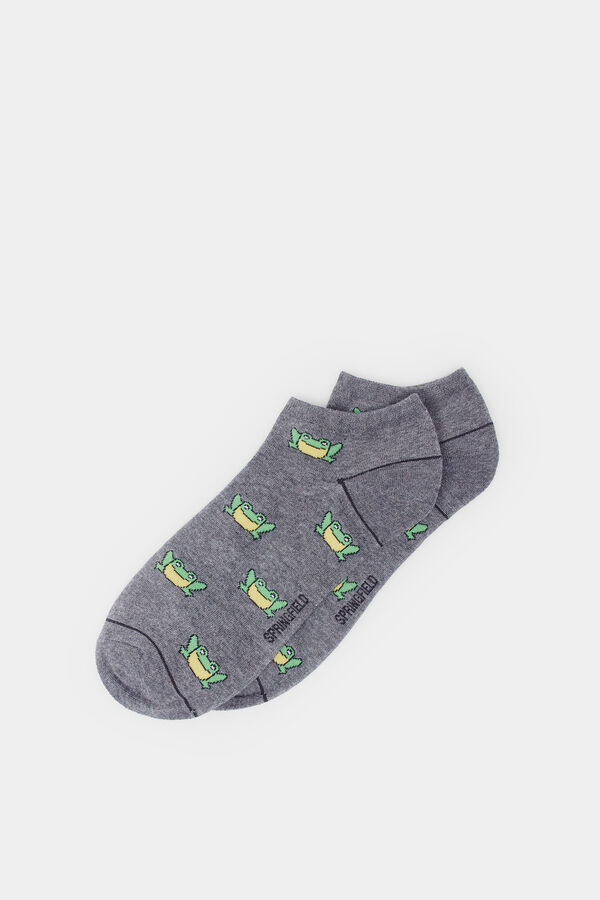Springfield Calcet&iacute;n tobillero rana gris