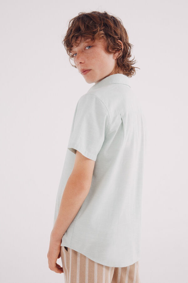 Springfield Kids Camisa textura ni&ntilde;o verde