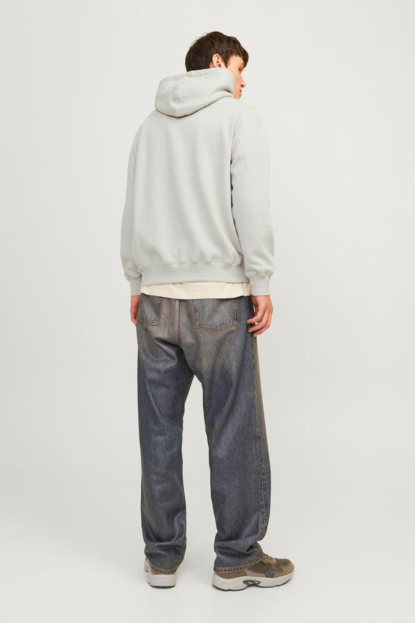 Jack & Jones Moletom com logo e Sweatshirt regular cinzento