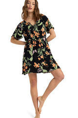 Roxy Vestido Mini para Mulher preto